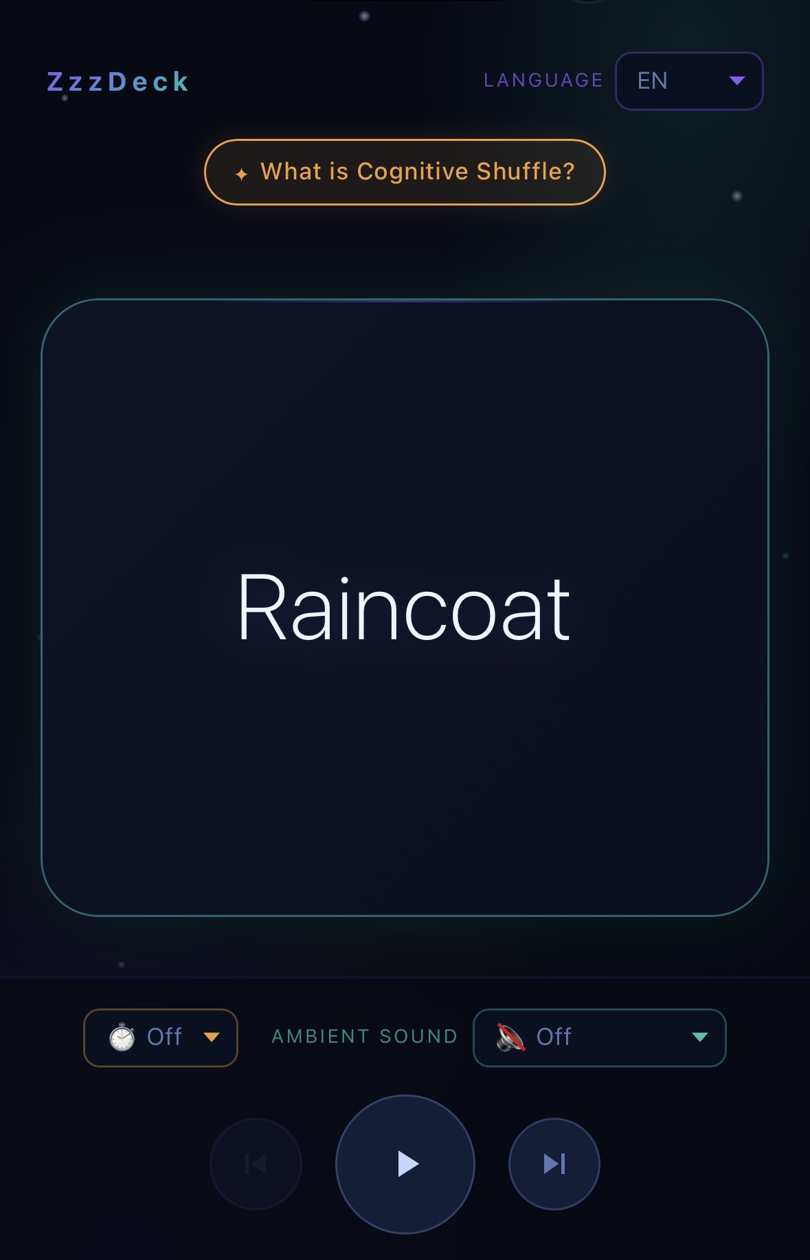 Sleep tool screenshot